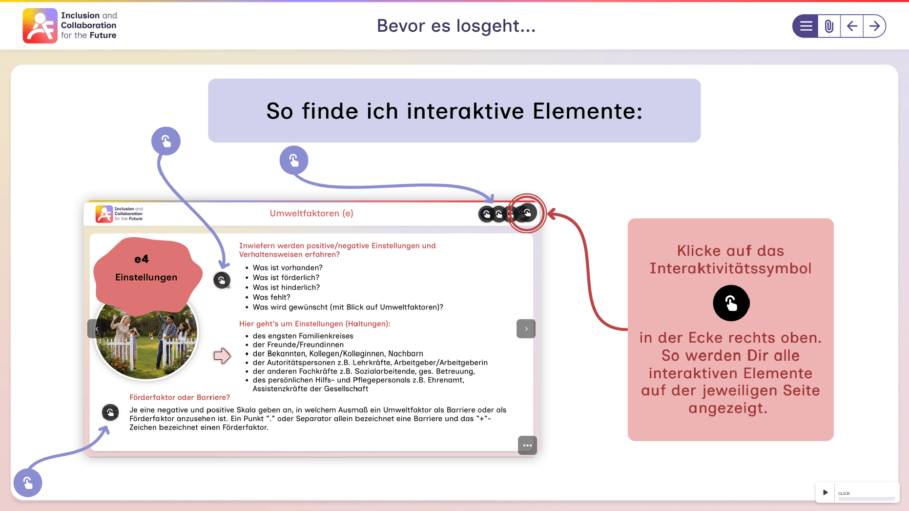 Screenshot: Partizipativ entwickelt – Interaktionsmodul